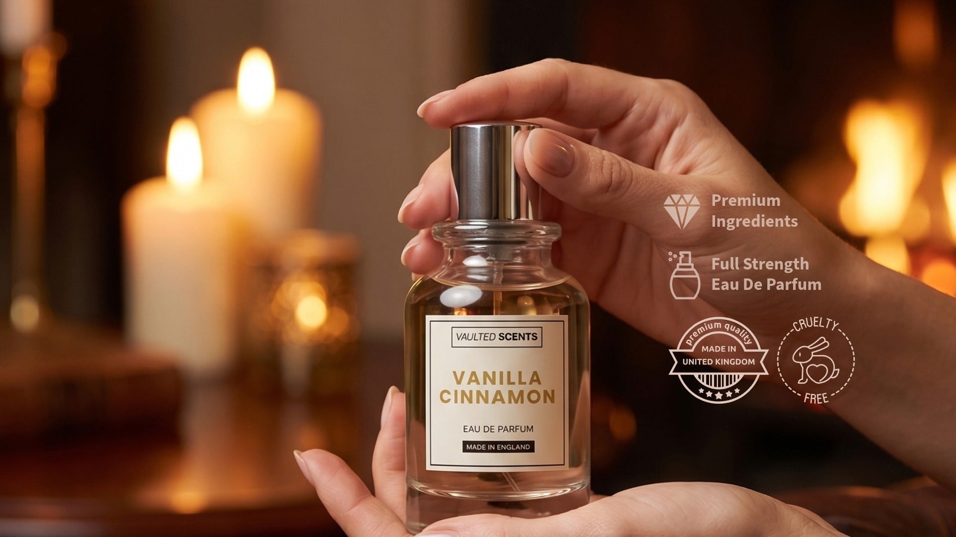 Luxury cruelty-free perfumes made in England with long-lasting designer-inspired scents Affordable premium fragrance collection for mens aftershaves,  women and unisex long lasting perfumes full strength edp