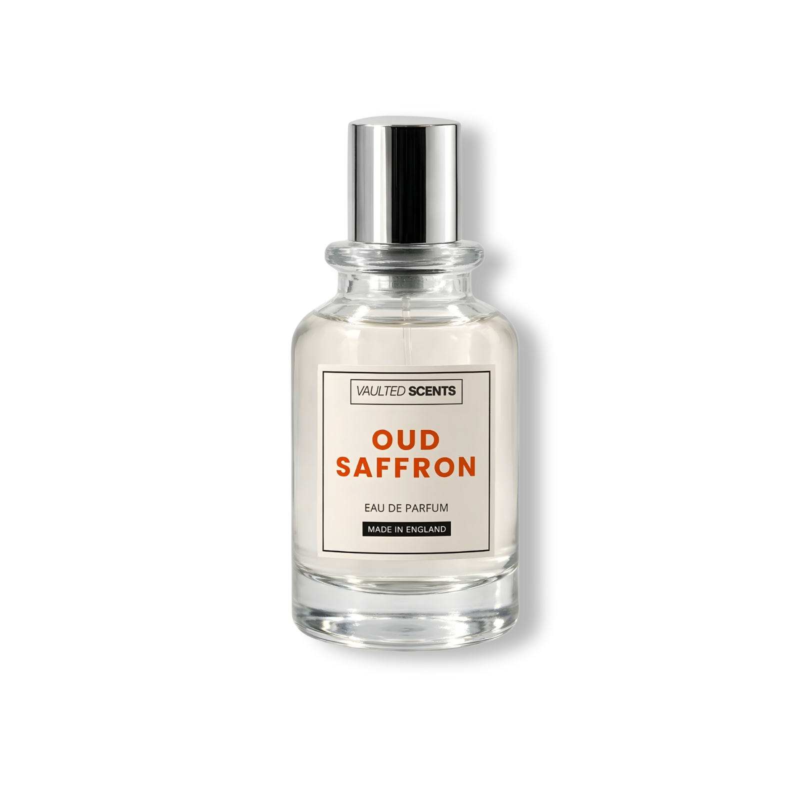 Oud Saffron designer inspired perfume dupe of Roja Parfums Amber Aoud — 
opulent saffron oud and amber EDP crafted in England by Vaulted Scents