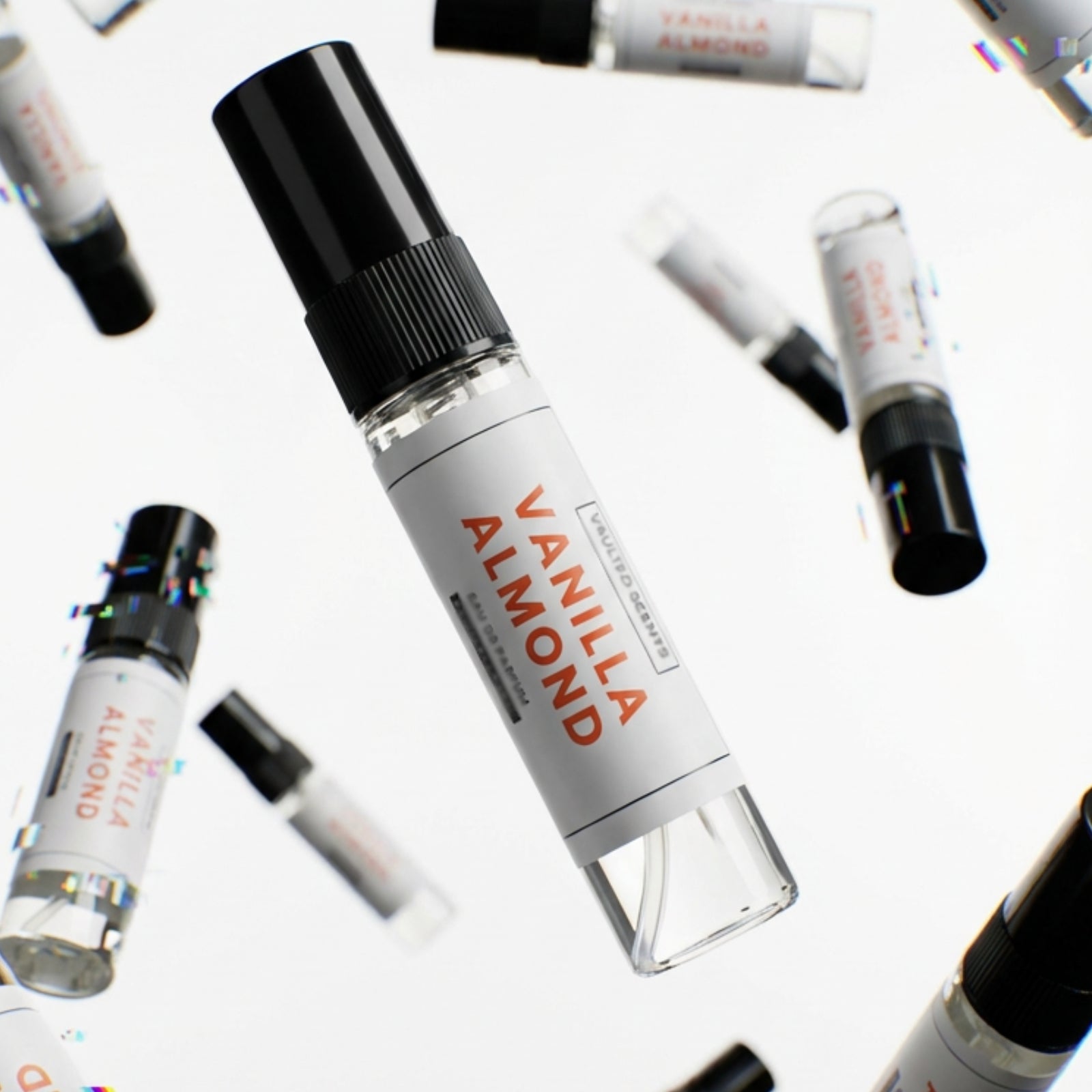 Unisex 5x5ml Niche Discovery Set featuring Saffron Amber and Sweet Cherry - vaultedscents.com